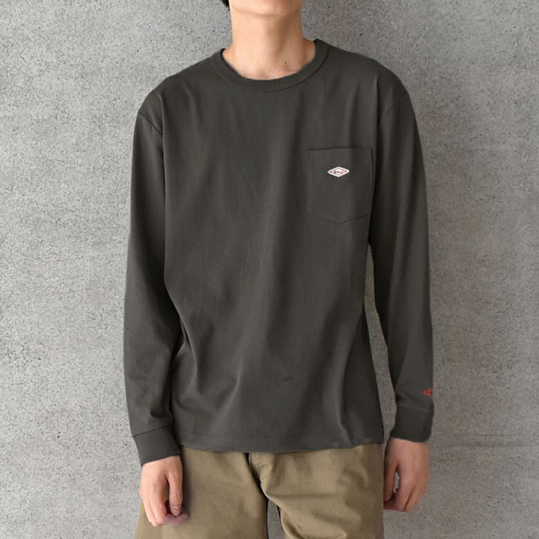 【新品タグ付き】Main Story 長袖Tシャツ Shadow Grey 6y くすみカラーが可愛いロンT アパレルライクな袖リブあり長袖T