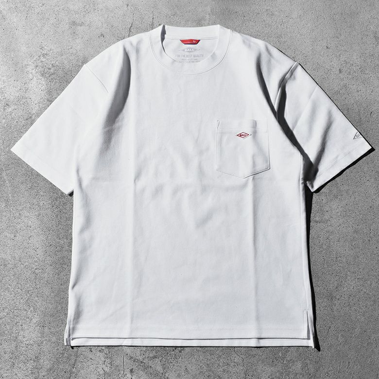 吸汗速乾 コットンスムース5分袖ビッグTシャツ