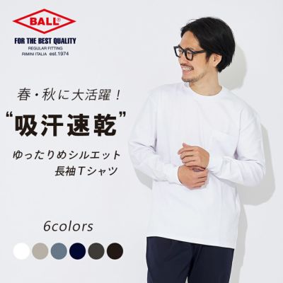 ヘビーウェイトポケット長袖Tシャツ｜BALL