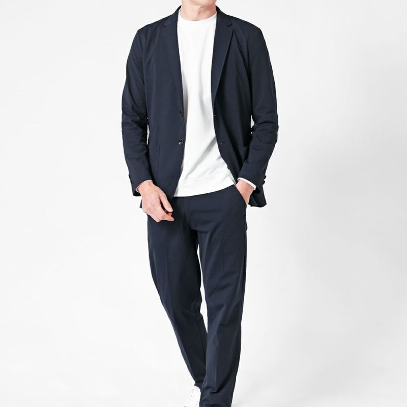 ★今季★UNIQLO 上下セット　ストレッチジャケット➕ストレッチパンツ ユニクロ公式 | ストレッチテーラードジャケット/2つボタン